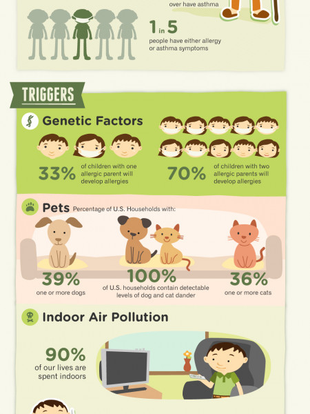 When Allergies Attack: Asthma and Allergies in America Infographic