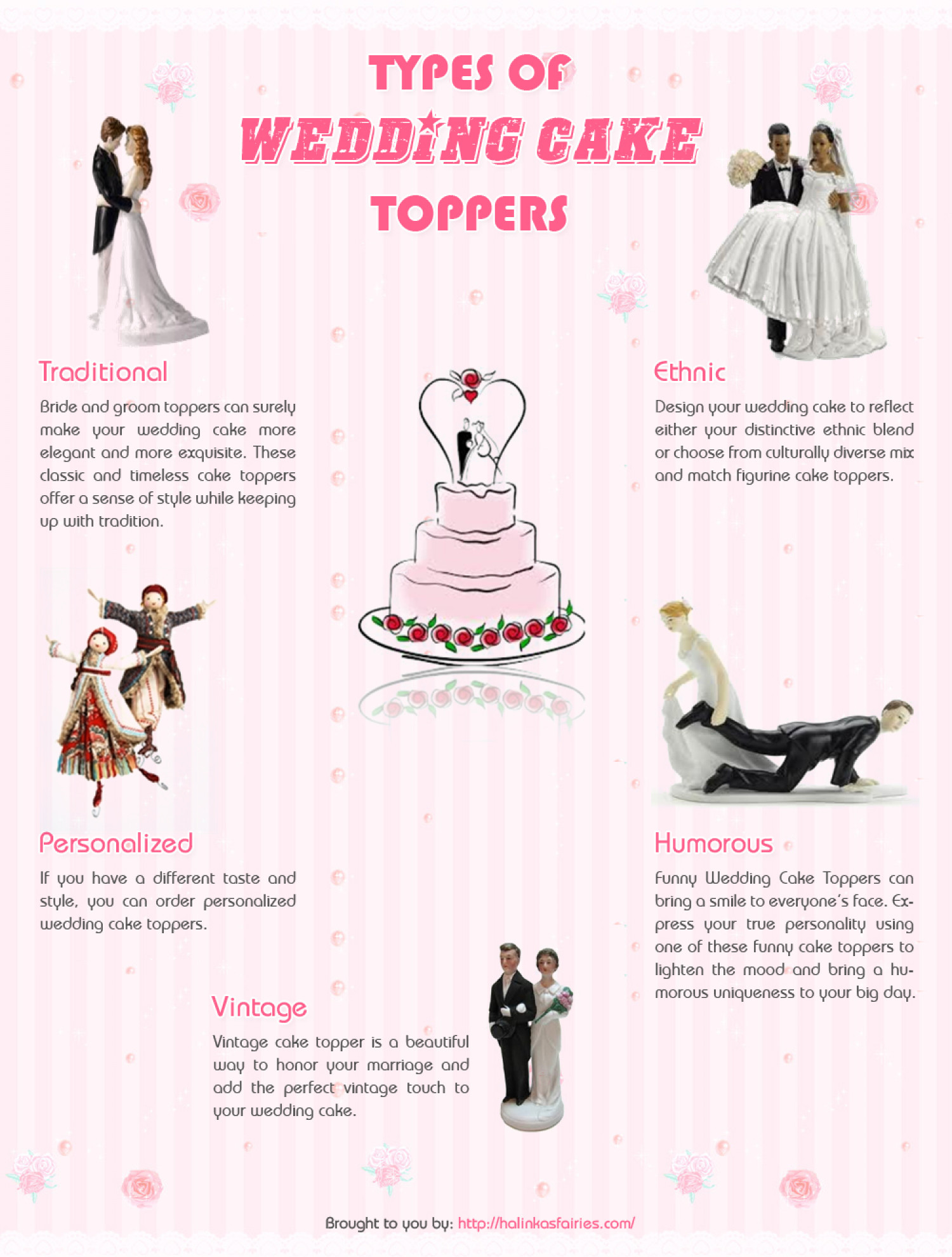 Which wedding cake topper will you choose ? Infographic