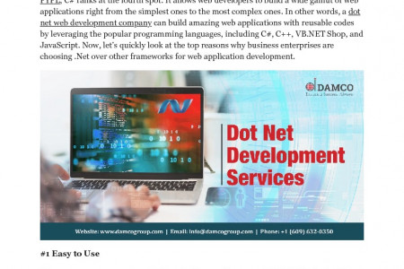 Why .NET is an Ideal Choice for Web App Development Infographic