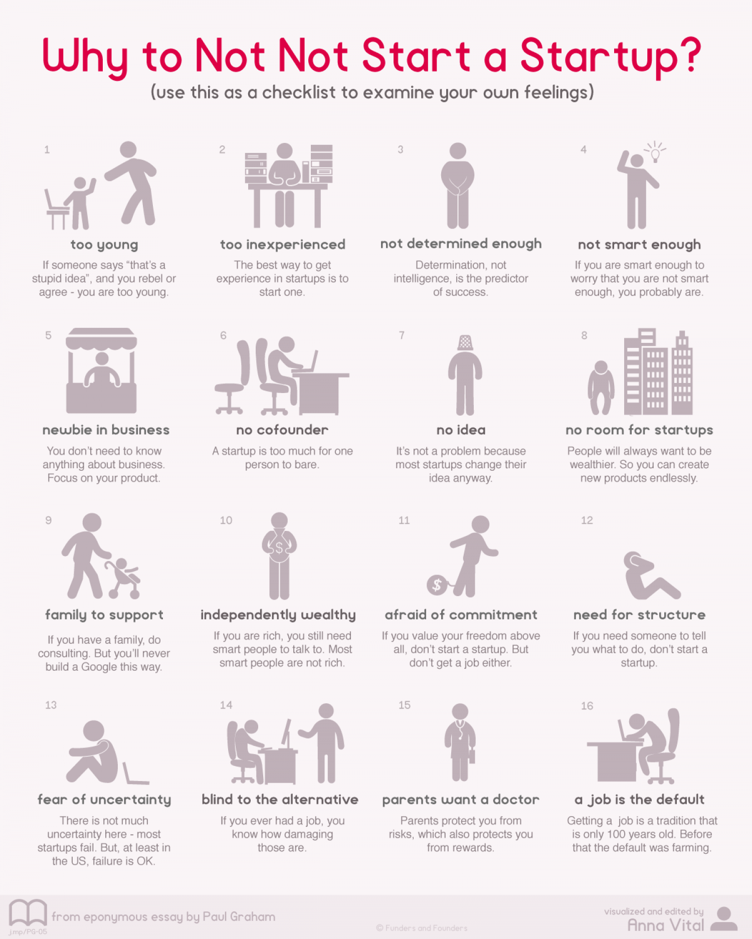Why to Not Not Start a Startup Infographic