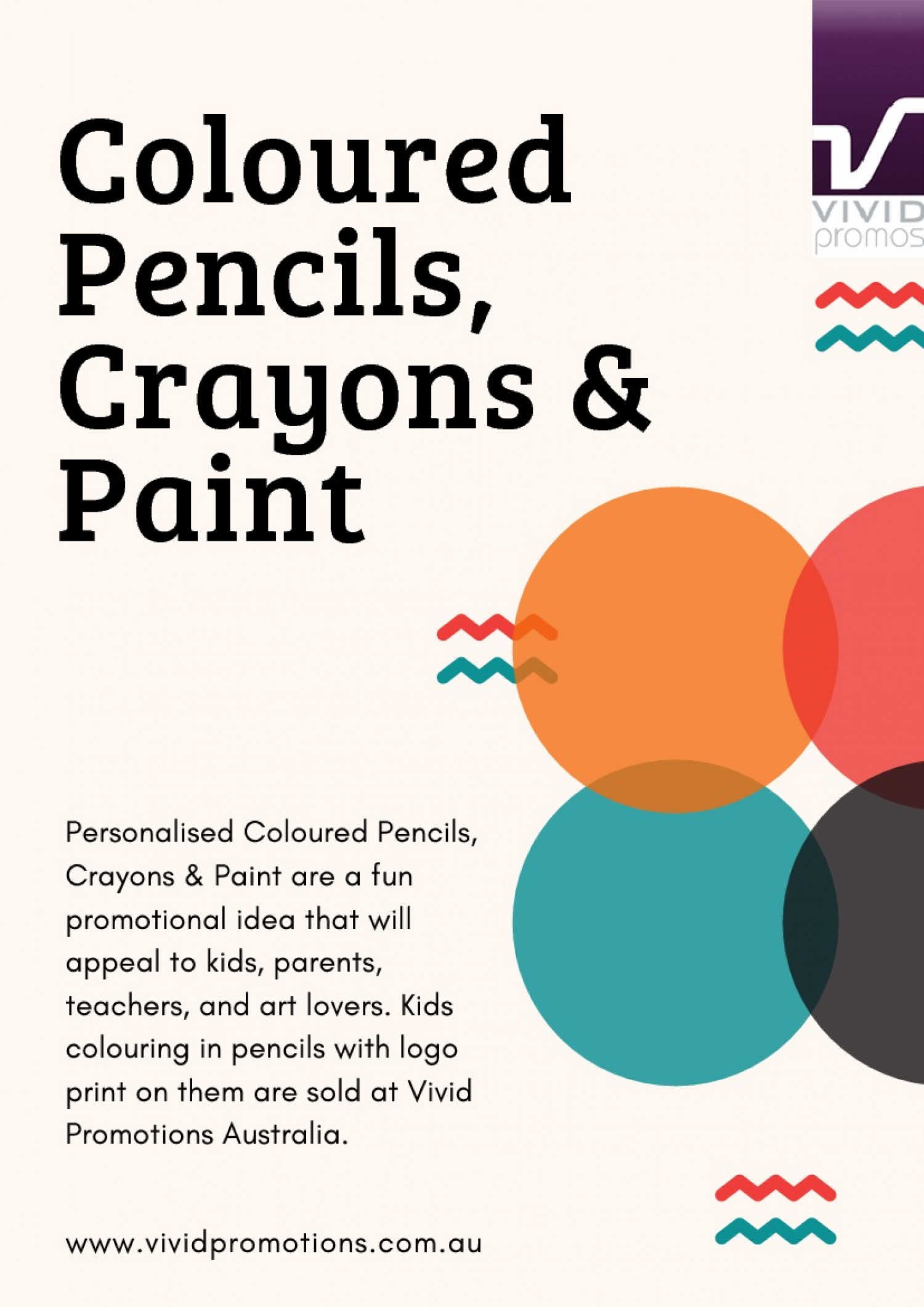 Wide Range of Promotional Coloured Pencils | Vivid Promotions Australia Infographic