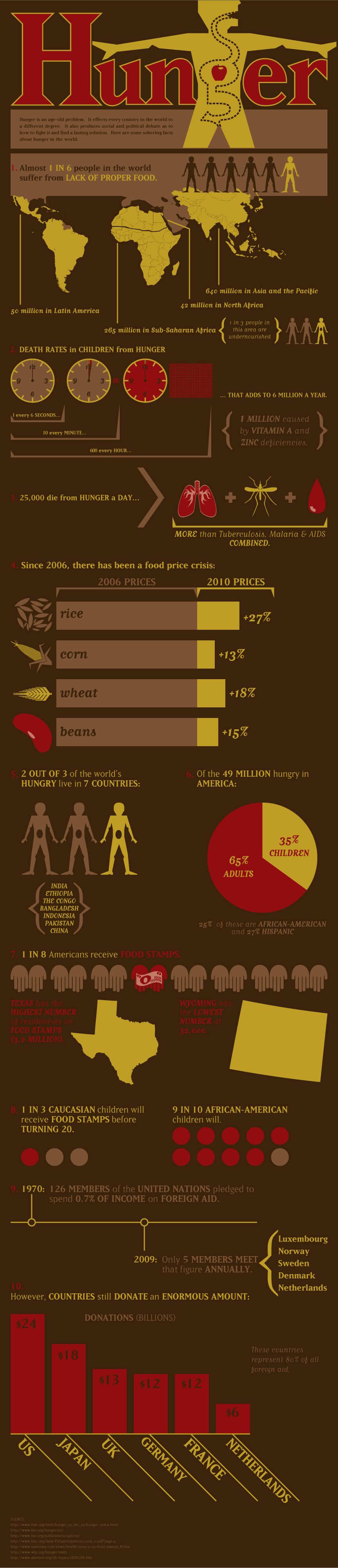 World Hunger Facts  Infographic