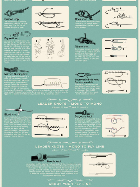 World of Fly Fishing Knots Infographic