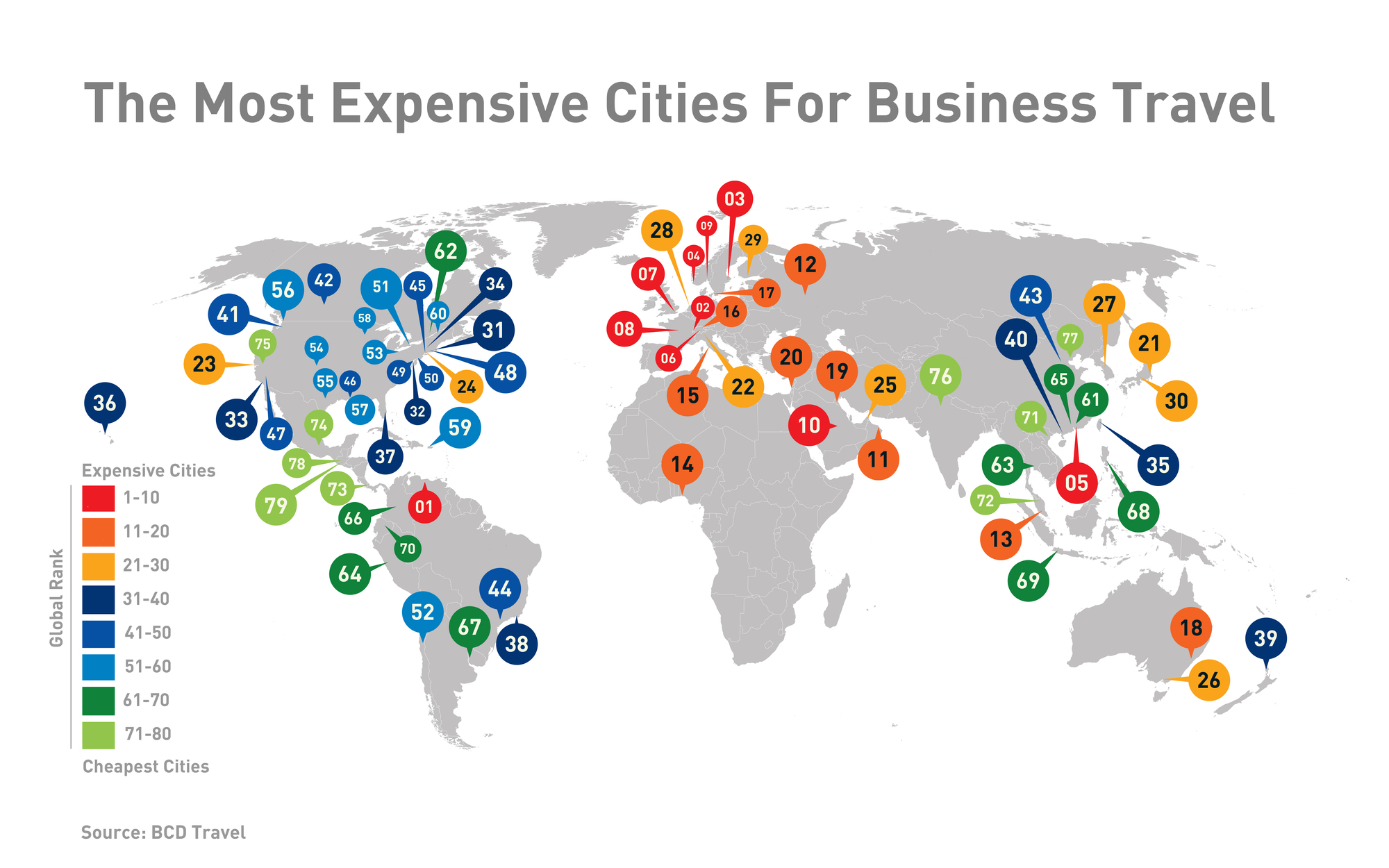 World's Most Expensive Cities For Business Travel Visual.ly