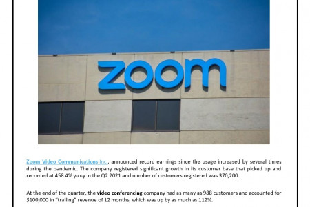 Zoom’s skyrocketing revenues pushes stock prices high, anticipated to be higher Infographic